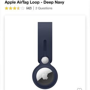 AirTag loop navy blue brand new in box